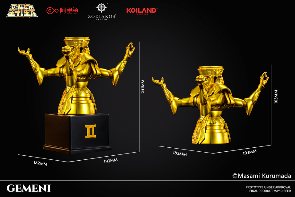 [Warehouse in Stock] Zodiakos Studio - Statue - Saint Seiya - Gold Saint Gemini cloth (Licensed)