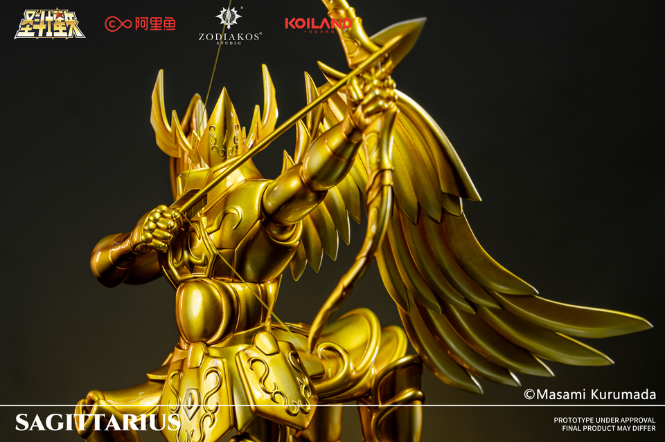 [Warehouse in Stock] Zodiakos Studio - Statue - Saint Seiya - Gold Saint Sagittarius cloth (Licensed)