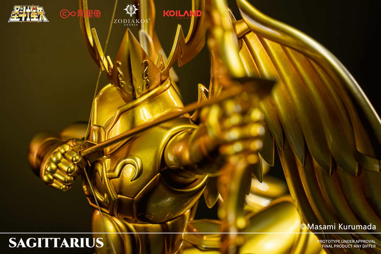 [Warehouse in Stock] Zodiakos Studio - Statue - Saint Seiya - Gold Saint Sagittarius cloth (Licensed)