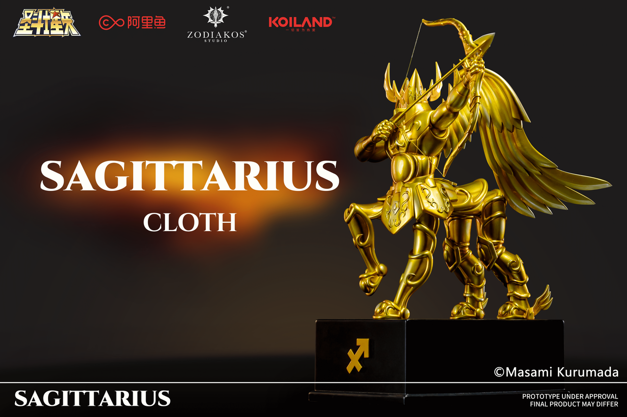 [Warehouse in Stock] Zodiakos Studio - Statue - Saint Seiya - Gold Saint Sagittarius cloth (Licensed)
