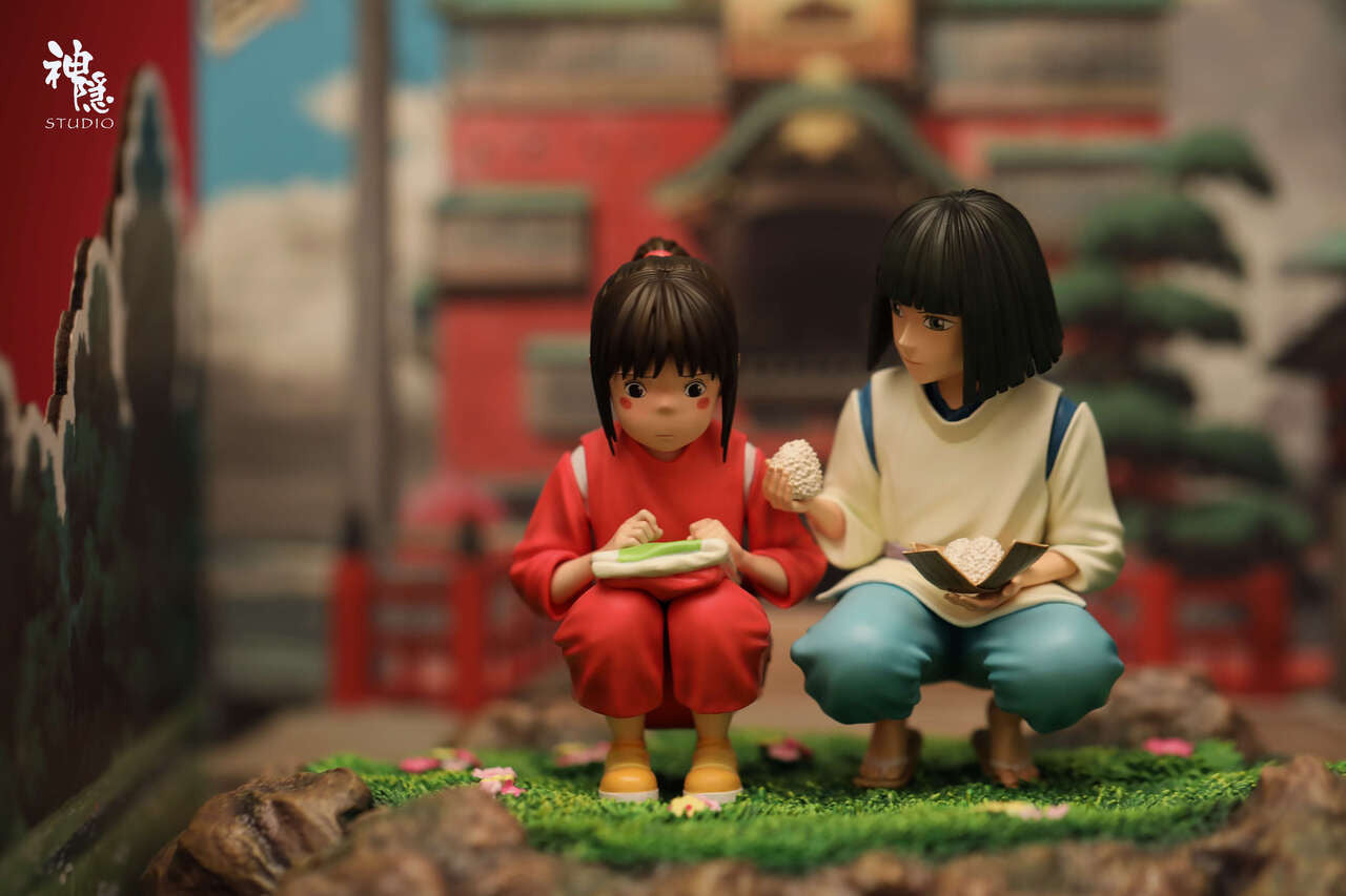 [Warehouse in Stock] Shen Yin Studio - Statue - Spirited Away - Meet the series Spirited Away Healing Magic Rice Balls ogino chihiro & Nigihayami Kohakunushi