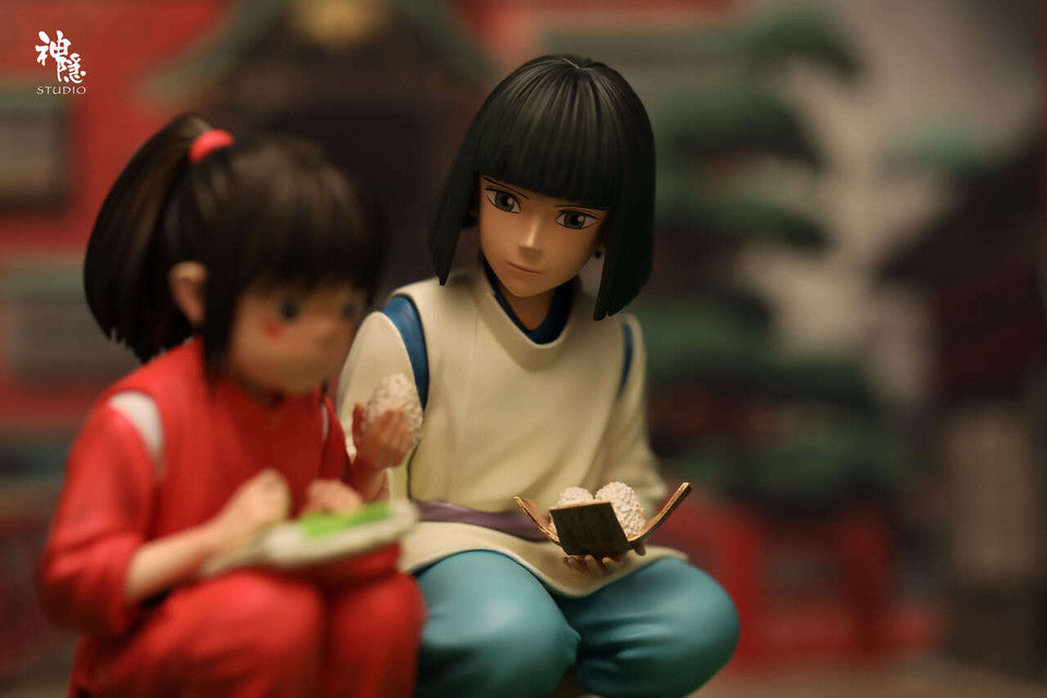 [Warehouse in Stock] Shen Yin Studio - Statue - Spirited Away - Meet the series Spirited Away Healing Magic Rice Balls ogino chihiro & Nigihayami Kohakunushi