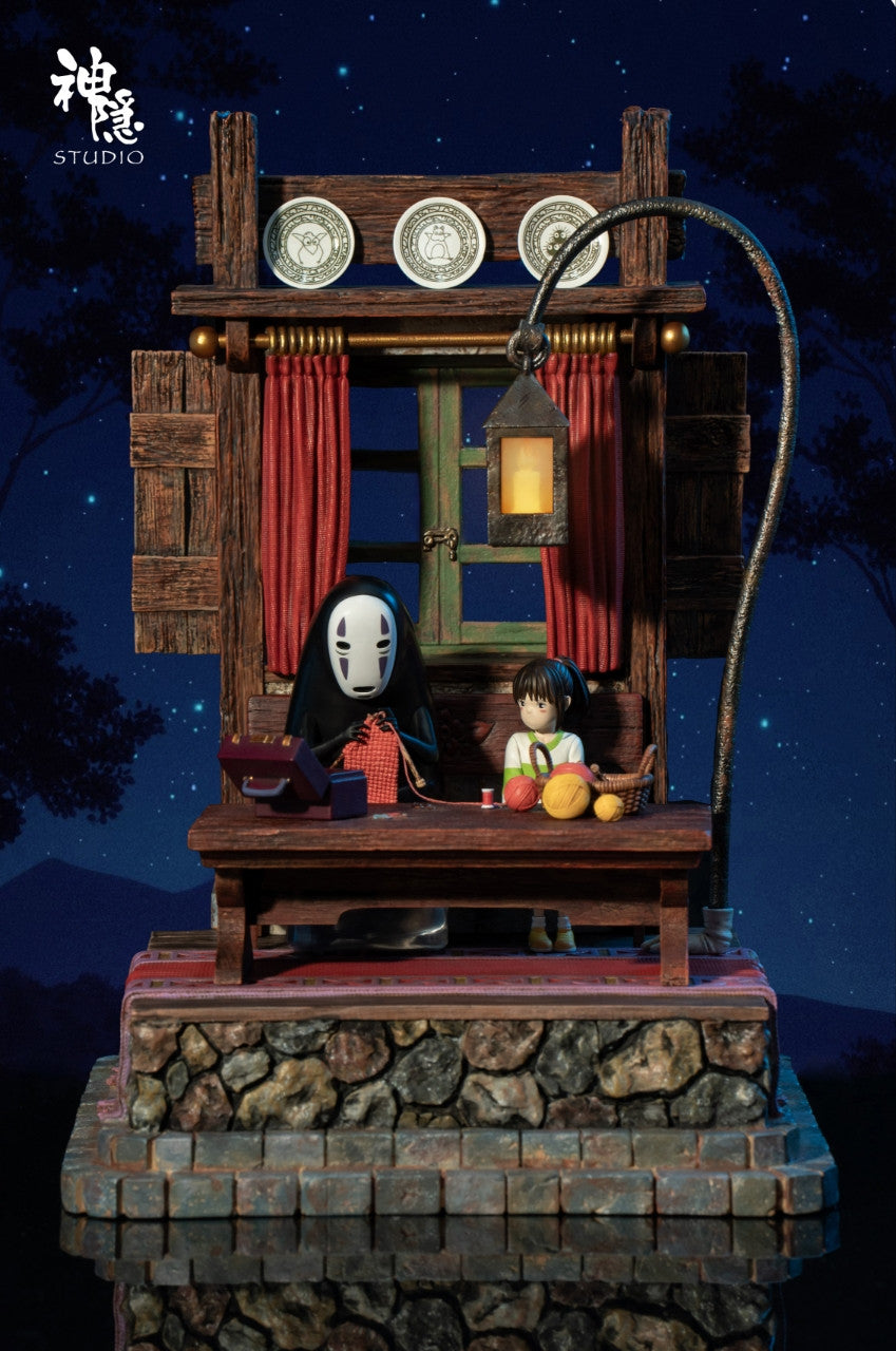 [Warehouse in Stock] Shen Yin Studio - Statue - Spirited Away - Silhouette Moment Series Spirited Away No-Face Man & Chihiro Ogino