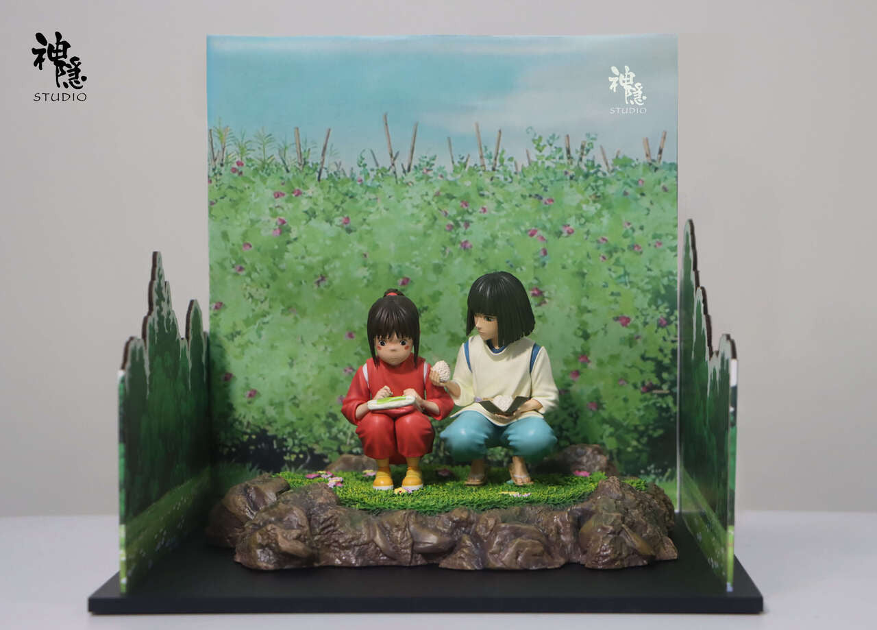 [Warehouse in Stock] Shen Yin Studio - Statue - Spirited Away - Meet the series Spirited Away Healing Magic Rice Balls ogino chihiro & Nigihayami Kohakunushi