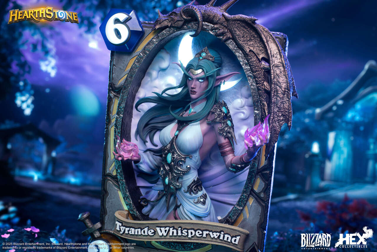 [Pre-Order] HEX Collectibles - Blizzard Hearthstone X Tyrande Whisperwind Art Statue HEXFRAME03 (Licensed)