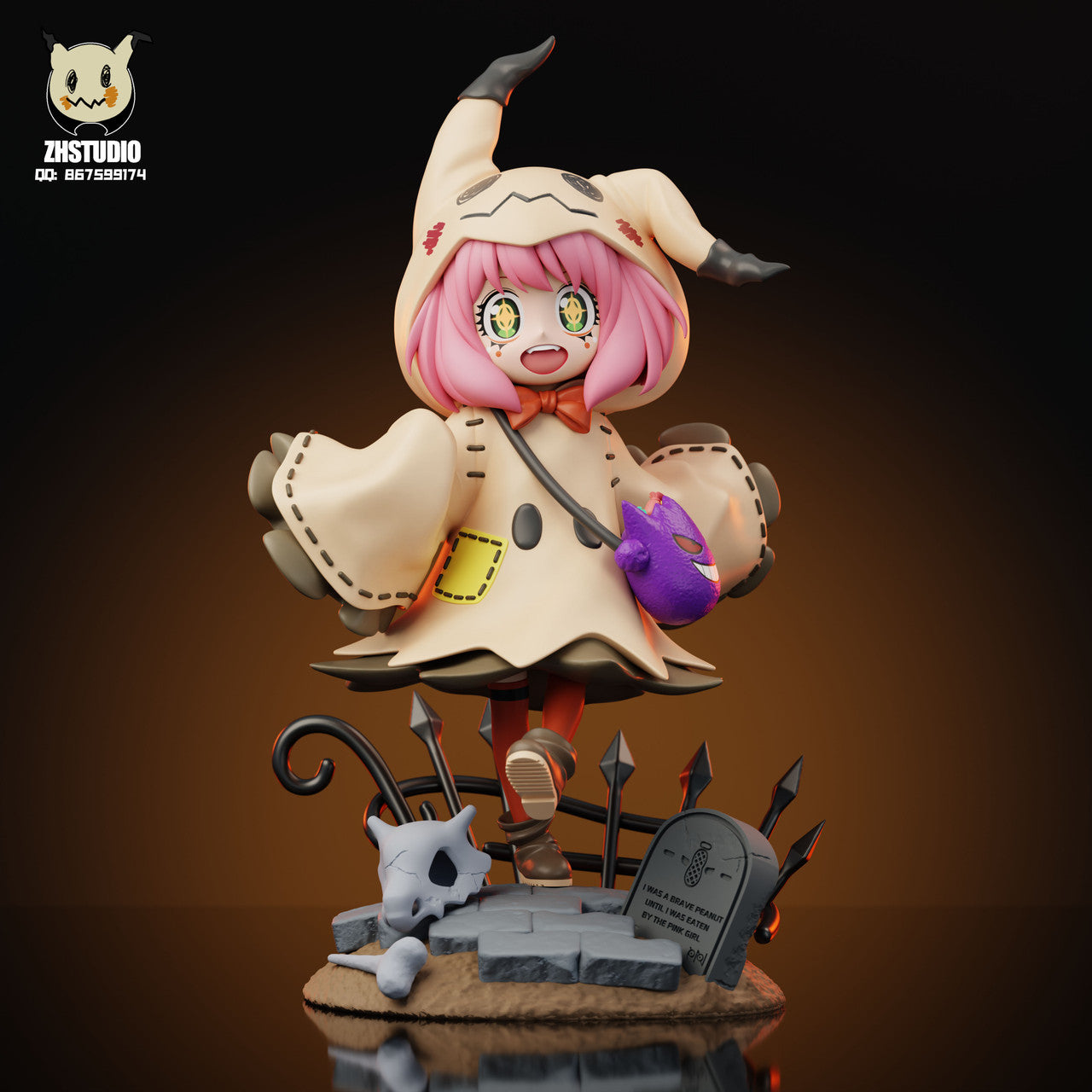 [Warehouse in Stock] ZH Studio - Statue - Spy x Family - Anya COS Mimikyu Halloween Limited