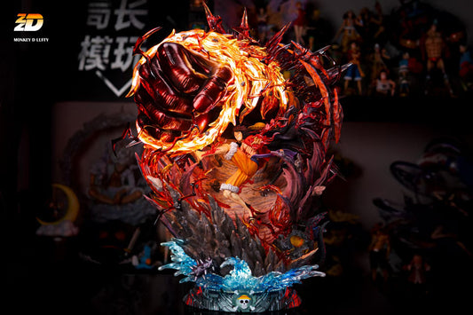 [Warehouse in stock] ZZDD Studio - Statue - One Piece - RED ROC Luffy with LED