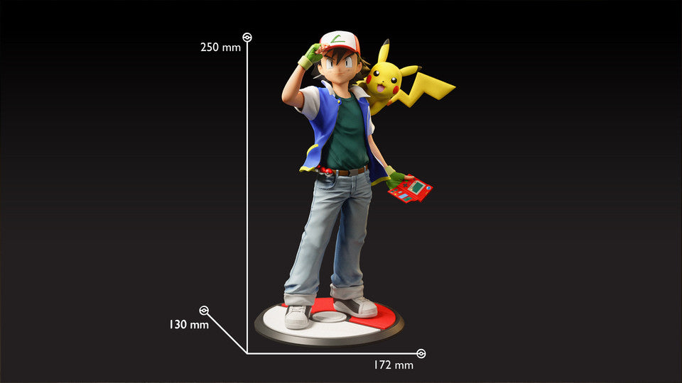 [Pre-Order] Black Swan Collectibles - Statue - Pokémon - Ash Diorama & Red Diorama