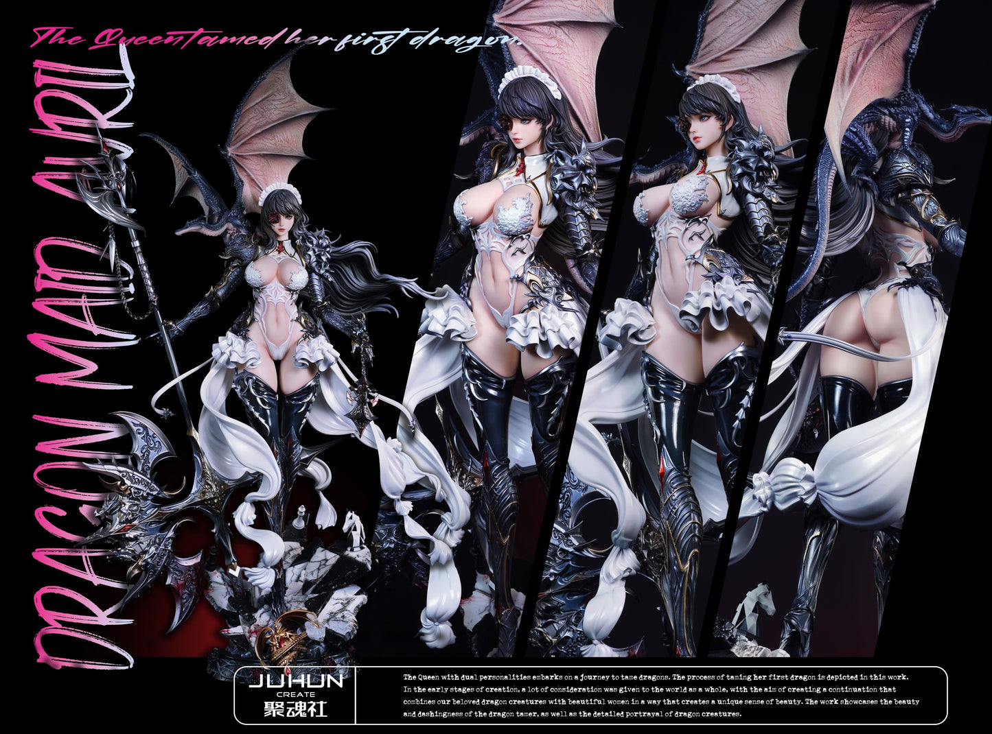 [Warehouse in Stock] JuHun Create Studio - Statue - Original - Dragon Queen/Maid Avril (Licensed)