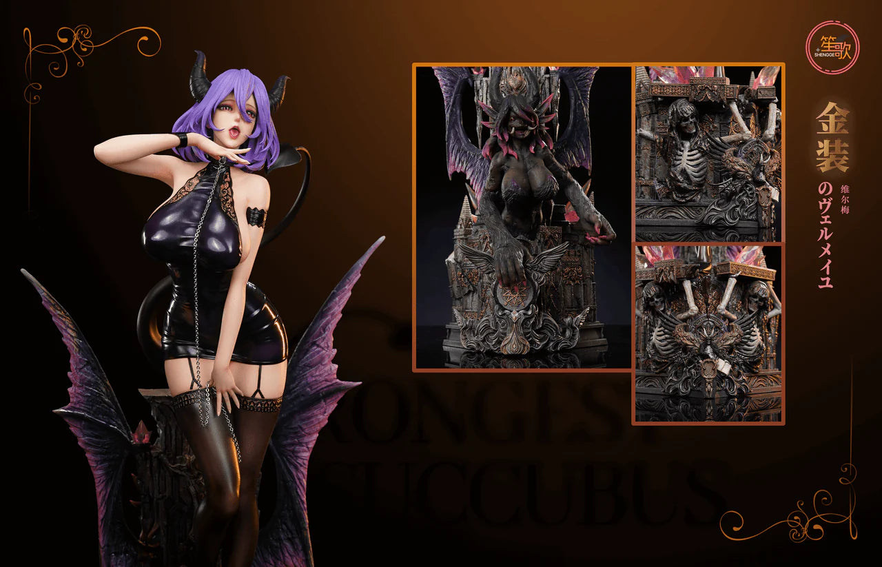[Warehouse in Stock] SHENGGE Studio - Statue - Vermeil in Gold Succubus Vermeil