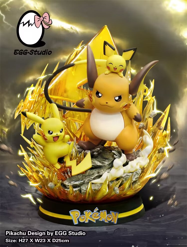 [In stock] EGG Studio - Statue - Pokémon - Pikachu Evolution Set