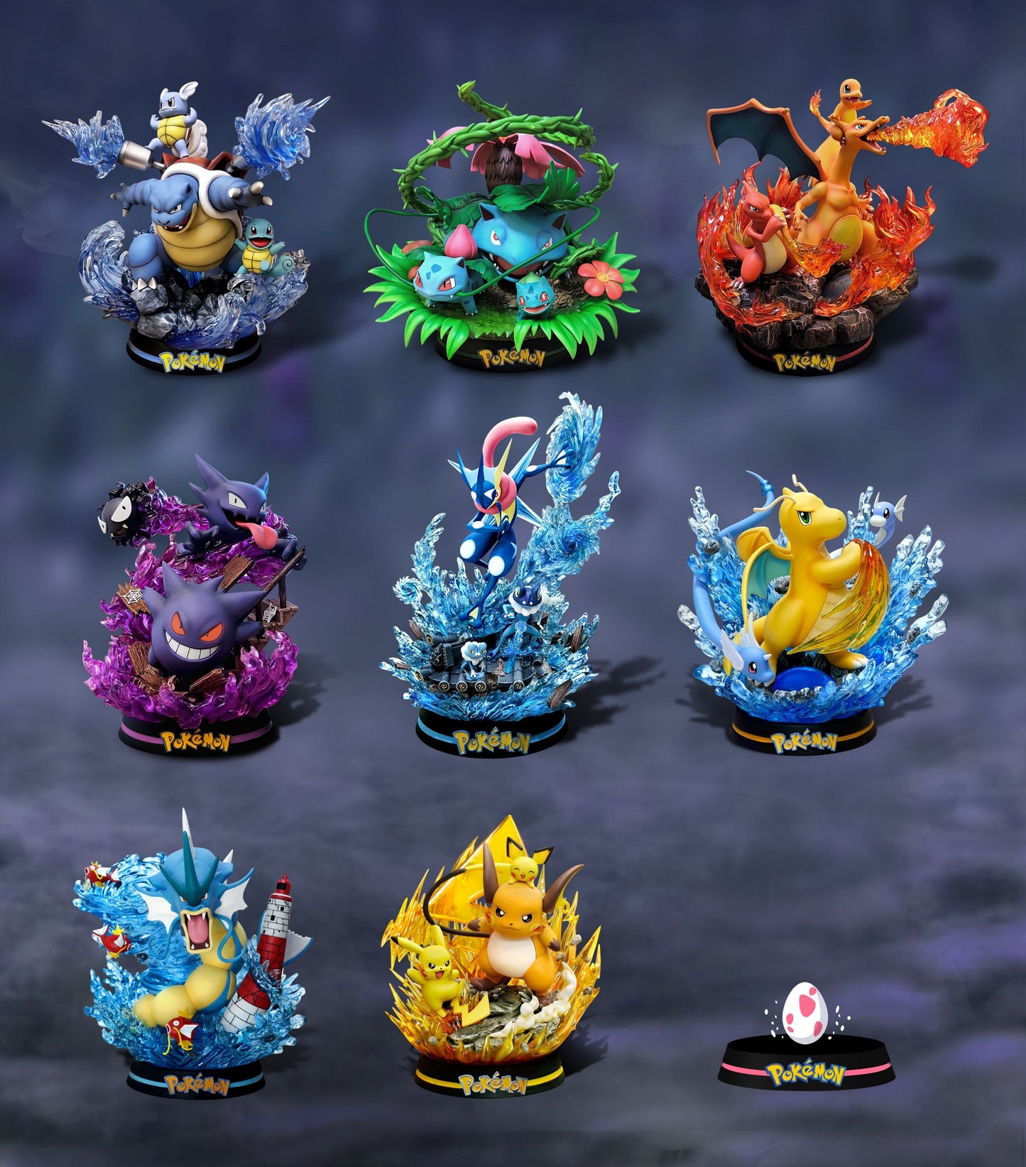 [In stock] EGG Studio - Statue - Pokémon - Pikachu Evolution Set