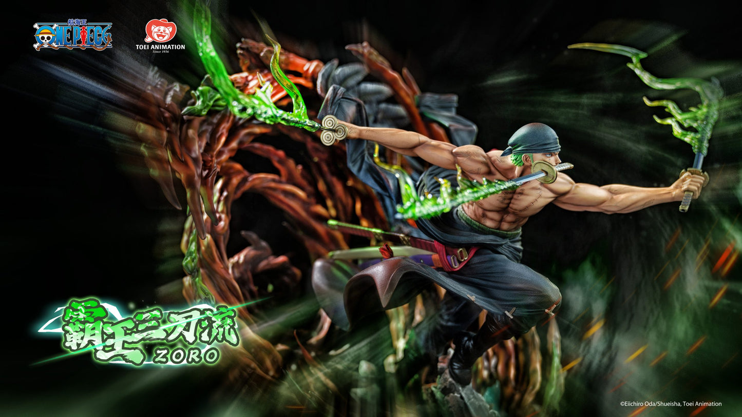 [China Stock] Toei Animation - Statue - Licensed Roronoa Zoro Overlord Three Sword Style