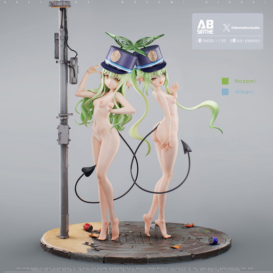 [Warehouse in Stock] ABsinthe Studio - Statue - Blue Archive Hikari & Nozomi
