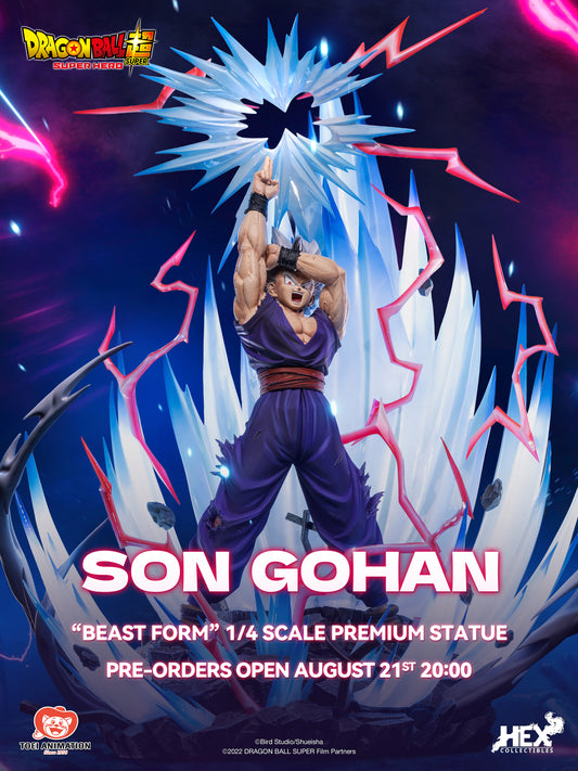 [Pre-Order] HEX Collectibles - Dragon Ball Super Son Gohan Beast Form 1/4 Scale Statue (Licensed)