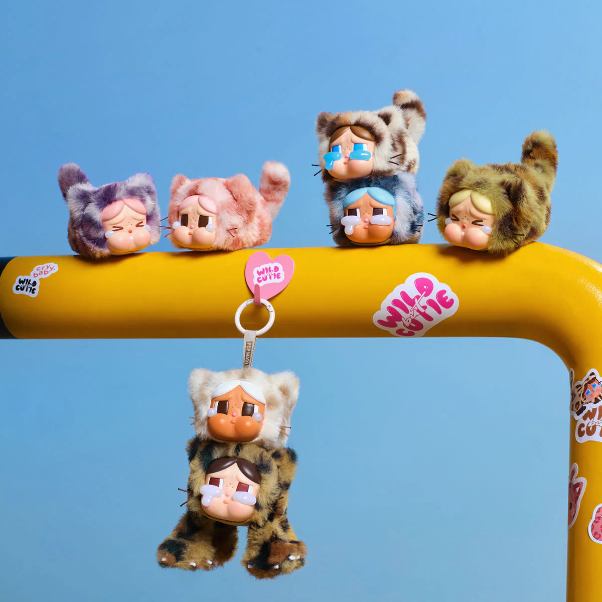 POPMART-CRYBABY Wild But Cutie Series Vinyl Plush Pendant Blind Box