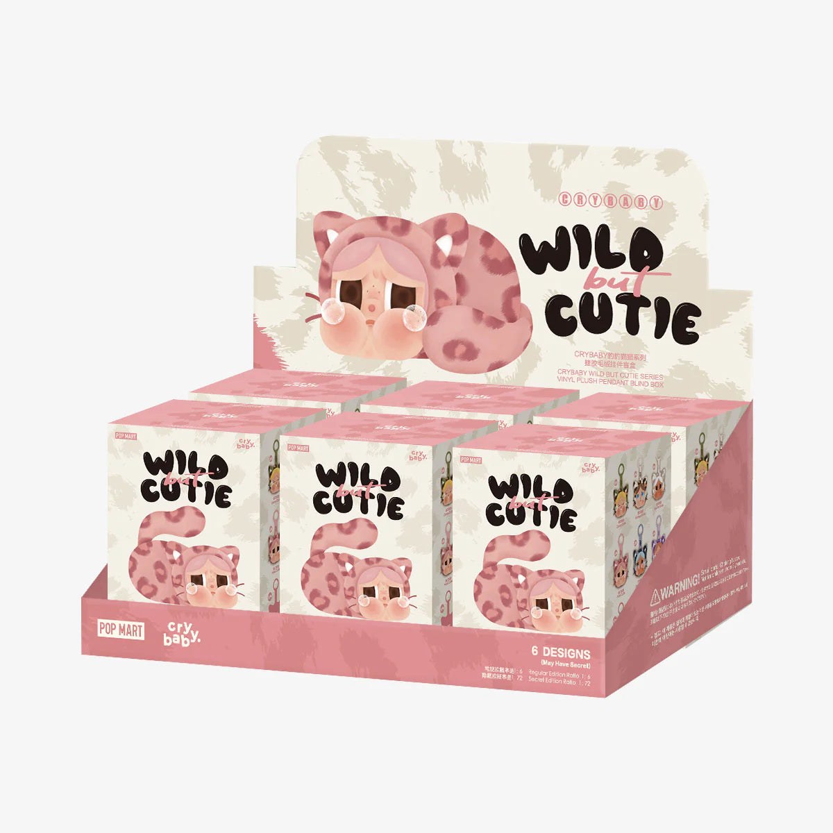 POPMART-CRYBABY Wild But Cutie Series Vinyl Plush Pendant Blind Box