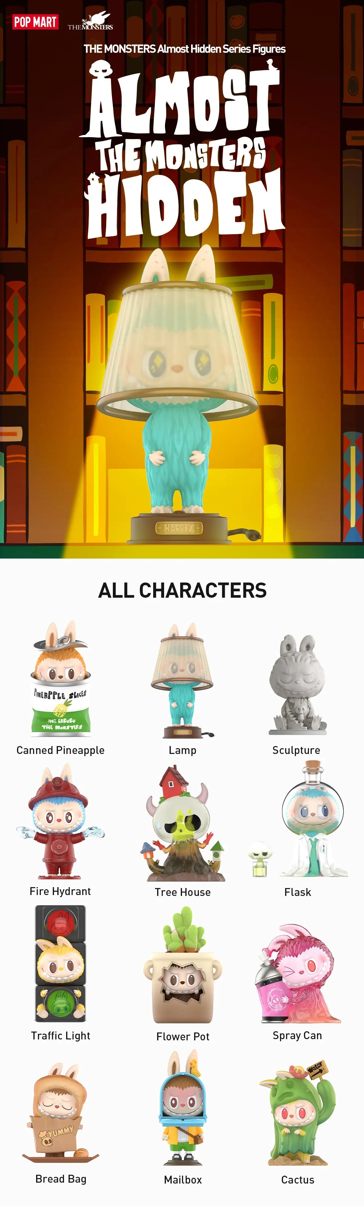 Labubu-THE MONSTERS -Almost Hidden Series Figures