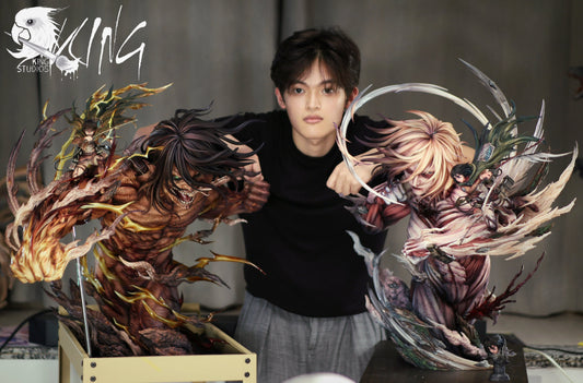 [Pre-Order] Hertz Studio  - Statue - Attack on Titan - Attack Titan X Female Titan X Mikasa Ackerman