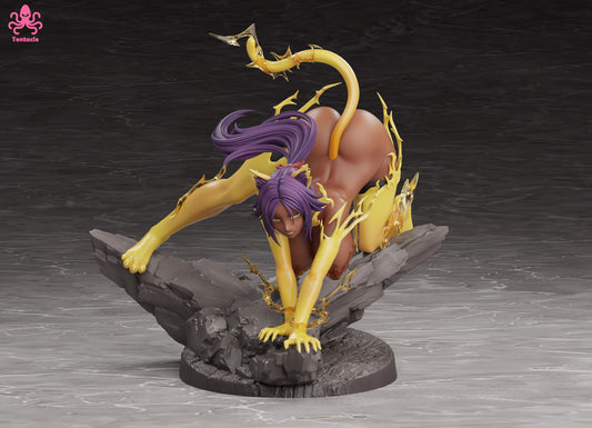 [Pre-Order] Tentacle Studio - Statue - Lightning Cat Yoruichi vs. Tentacles Bleach