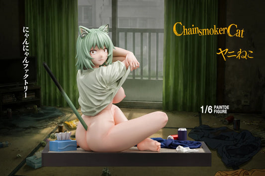 [Pre-Order] Hero Goblin Studio - Statue - Yaniko Satou X Black Hanekawa Chainsmoker Cat X Bakemonogatari