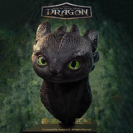 [Pre-Order] Elite Creature Collectibles (ECC) - Statue - How To Train Your Dragon - Toothless Bust (Licensed)