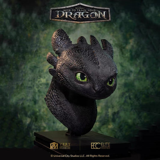 [Pre-Order] Elite Creature Collectibles (ECC) - Statue - How To Train Your Dragon - Toothless Bust (Licensed)