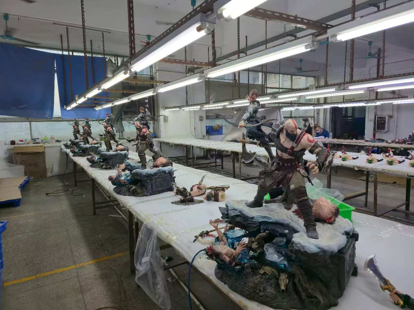 [Warehouse in Stock] Sword X Wing Studio & ACY Studio - Statue - God of War - Kratos & Atreus