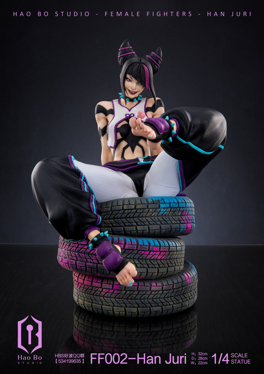 [Warehouse in Stock] HAO BO Studio - Statue - 1/4 Statue Female Fighter FF002 Juri 2.0