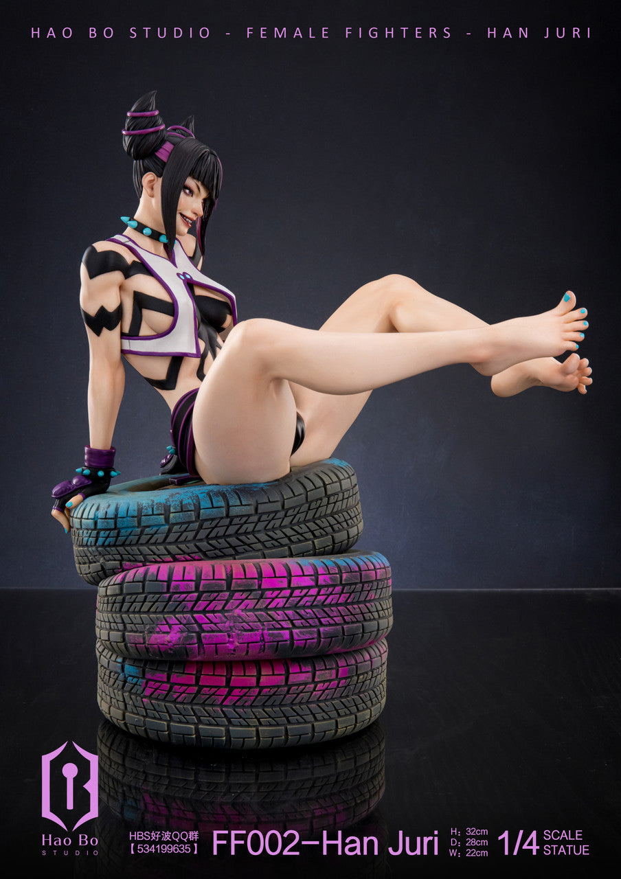 [Warehouse in Stock] HAO BO Studio - Statue - 1/4 Statue Female Fighter FF002 Juri 2.0