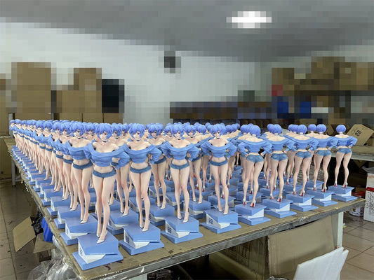 [Warehouse in Stock] THE SUMMER PLANTS Studio - Statue - Neon Genesis Evangelion Summer Girlfriend Series School Girl Rei Ayanami