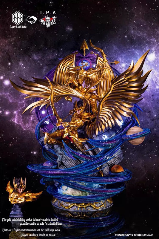 [Warehouse in Stock] Super Six X TPA Studio - Statue - Gold Saint Series Sagittarius