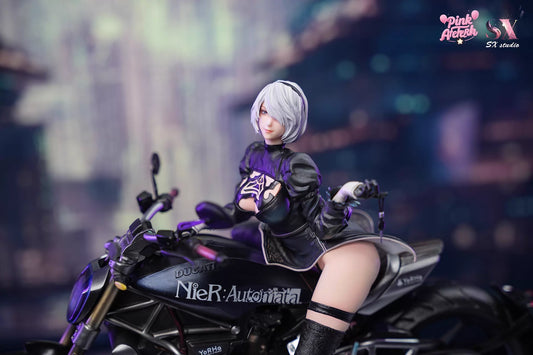 [Warehouse in Stock] Aetheria Studio & SX Studio - Statue - NieR:Automata Motorcycle NieR 2B