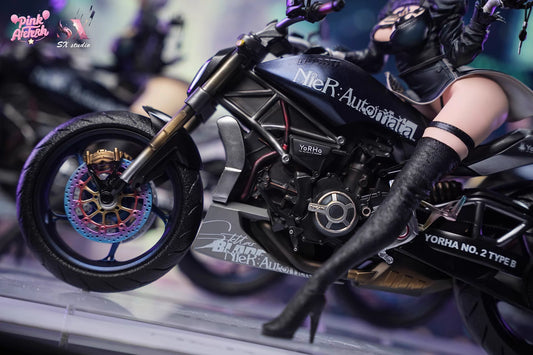 [Warehouse in Stock] Aetheria Studio & SX Studio - Statue - NieR:Automata Motorcycle NieR 2B