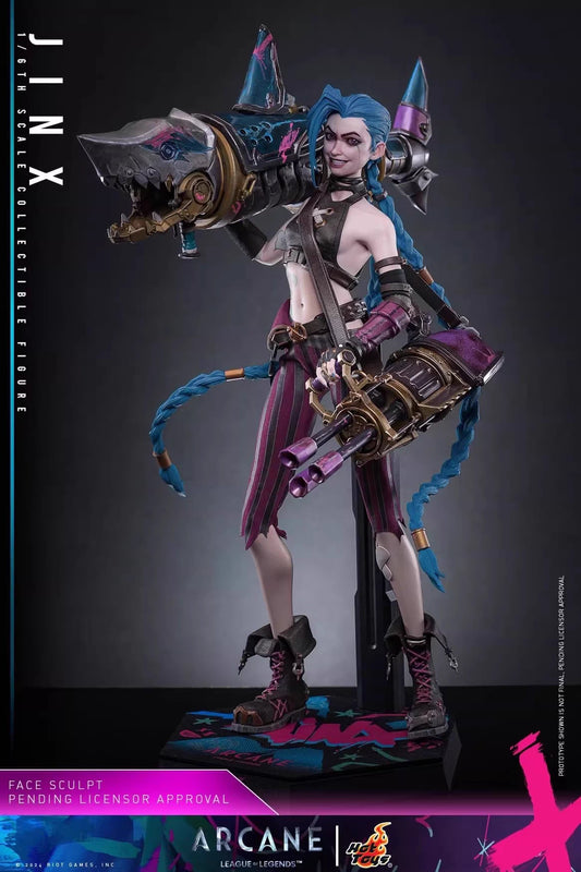 [Warehouse in Stock] HotToys - Action Figure - Jinx‌ 1/6 TMS137 League of Legends: Arcane Season 2 (Licensed)