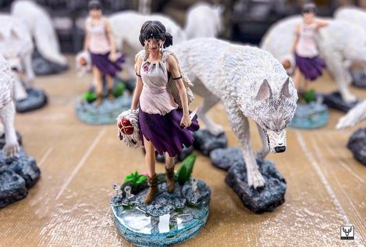 [Warehouse in Stock] White Deer Studio - Statue - Princess Mononoke - San