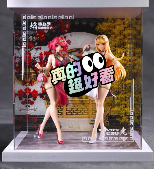[Warehouse in Stock] TOUFOU figure Studio - Statue - Xenoblade Chronicles - Cheongsam Pyra and Mythra