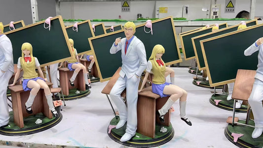 [Warehouse in Stock] Cartoon Kingdom Studio - Statue - GTO - Eikichi Onizuka & Kanzaki Urumi (Licensed)