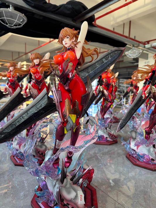 [Warehouse in Stock] Polar Bear Studio - Statue - Asuka Ayanami Rei Resonance Series #1 Asuka Neon Genesis Evangelion