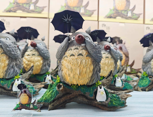 [Warehouse in Stock] Wu Yu Studio - Statue - Totoro playing the flute Totoro