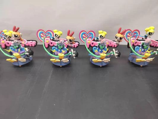 [Warehouse in Stock] Chao She Studio - Statue - The Powerpuff Girls VS Mojo Jojo (Regular Ver.)