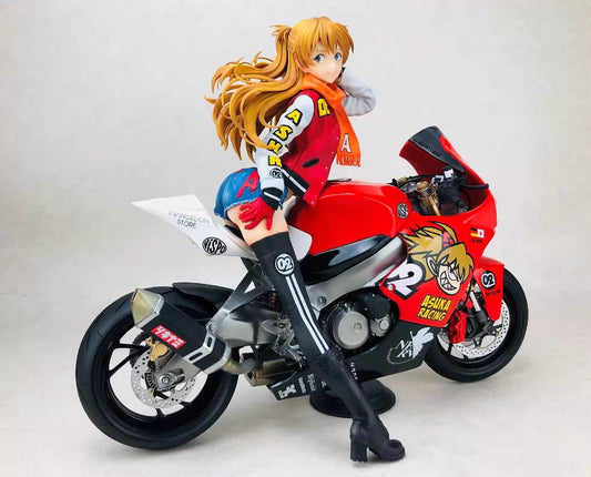 [Warehouse in Stock] Dragon Stone Studio - Statue - Neon Genesis Evangelion - Motorcycle Soryu Asuka Langley & Motorcycle Ayanami Rei 2.0 (set)