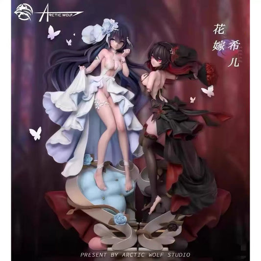 [Warehouse in Stock] Arctic Wolf Studio - Statue - Honkai Impact 3 Flower married black and white Seele Vollerei