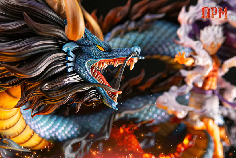 [Warehouse in Stock] OPM Studio - Statue - One Piece - Nika Luffy VS Kaido Dragon