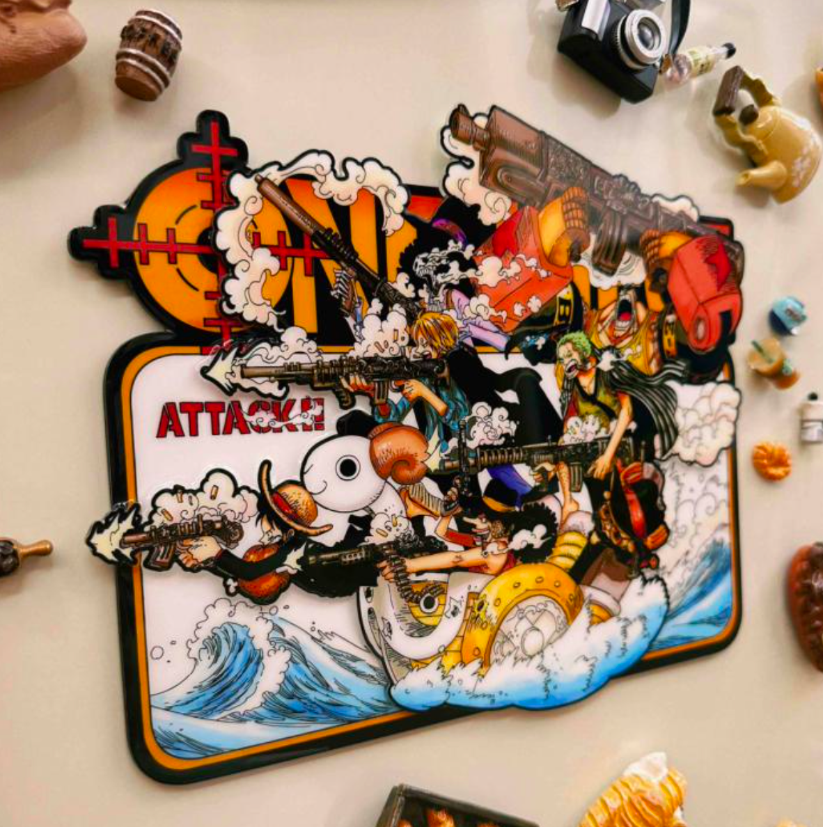 3D One Piece Fridge Magnet