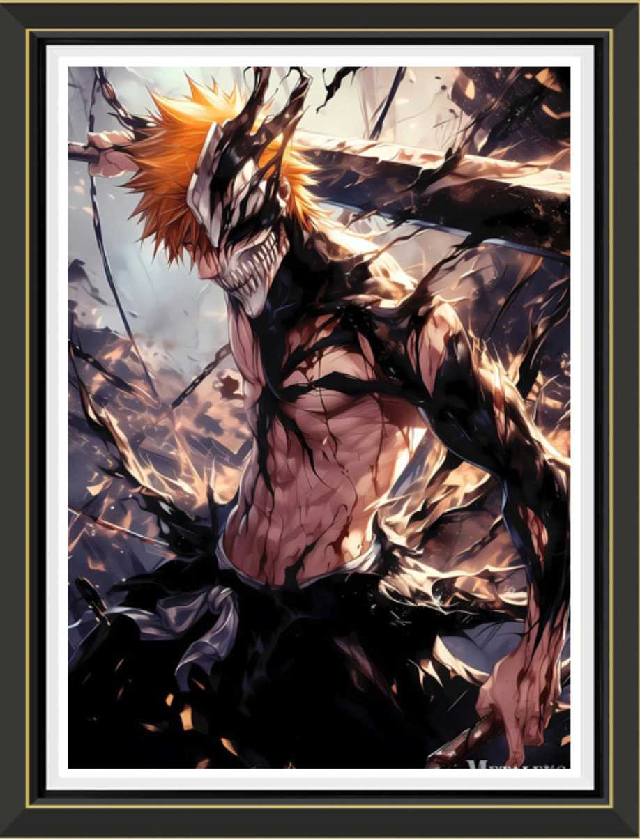 (Pre-Oreder)Bleach- Kurosaki Ichigo-Handmade Multilayer 3D paper carving Wall Art