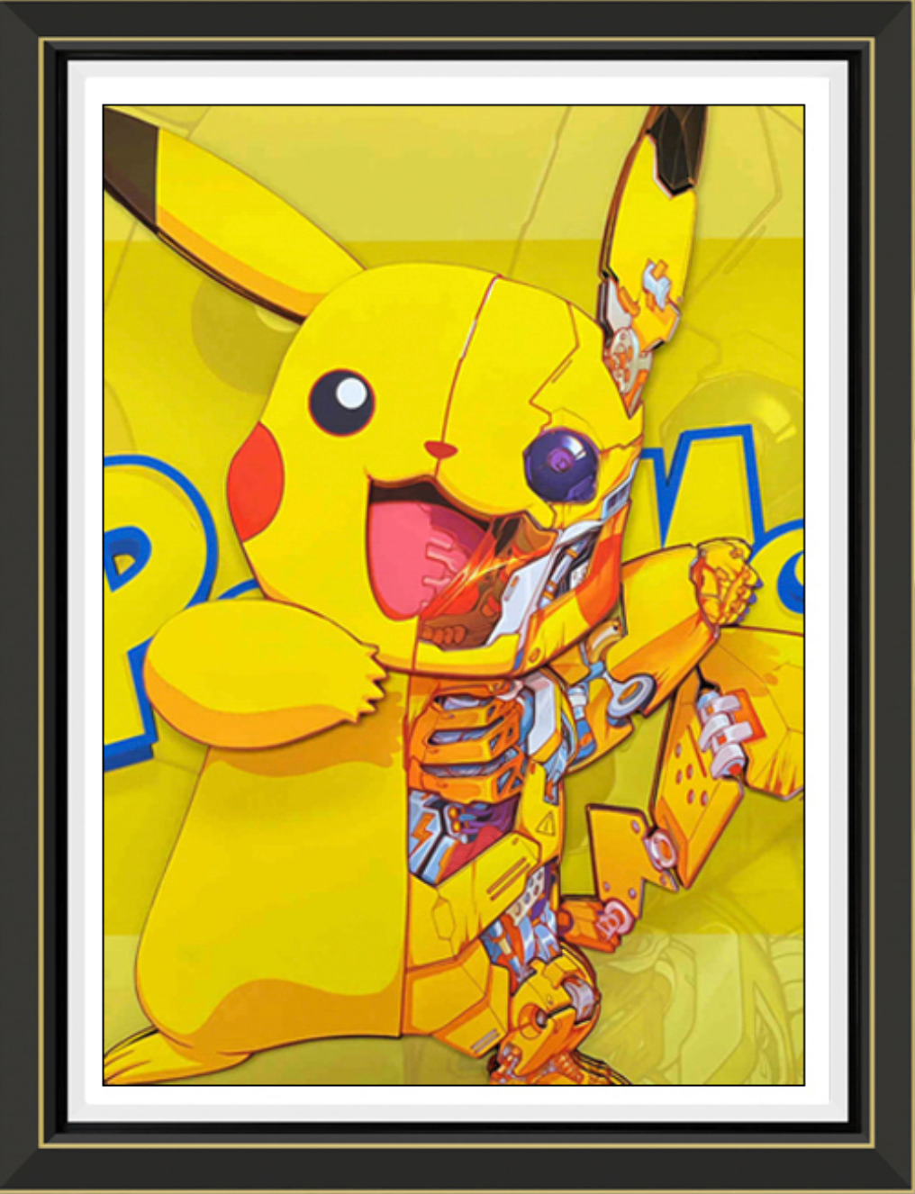 (Pre-Order)Pokemon-Pikachu- Handmade Multilayer 3D paper carving Wall Art
