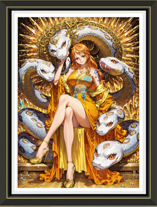 (Pre-Order)One Piece-Nami- Handmade Multilayer 3D paper carving Wall Art