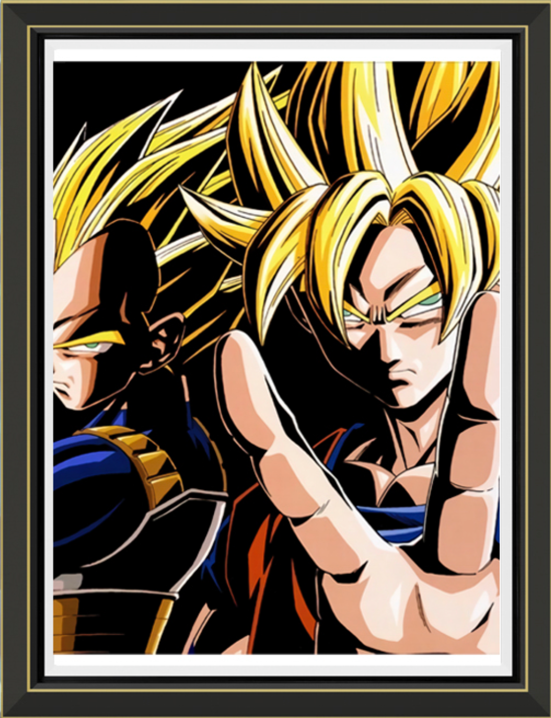 (Pre-Order)Dragon Ball- SonGoku Vegeta- Handmade Multilayer 3D paper carving Wall Art