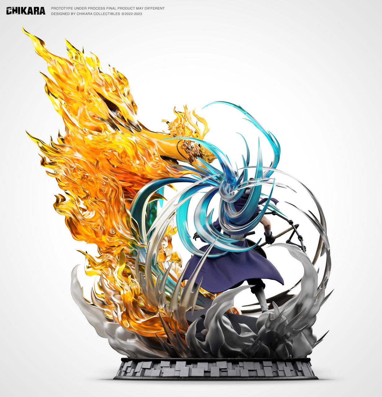 [Warehouse in Stock] CHIKARA Studio - Statue - Naruto - Uzumaki Naruto VS Uchiha Obito